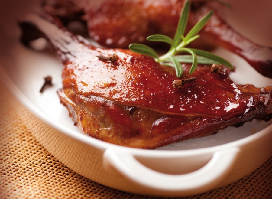 Muslo de pato confitado